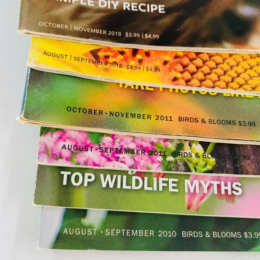 Birds And Blooms Magazine Lot Of 6 2010 2011 2018 Humming Birds Owls Woodpeckers